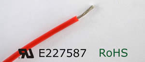 Fil électrique à blindage élastomère de silicone UL 3134