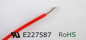 Fil électrique à blindage élastomère de silicone UL 3135